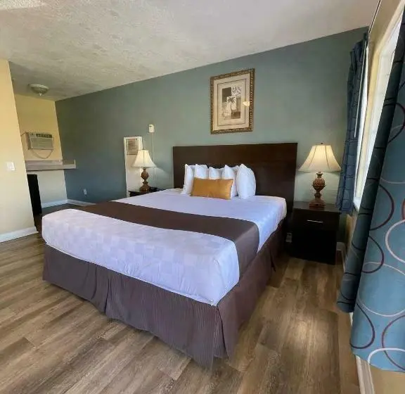 身障者適用キングサイズベッドルーム, Palm Tropics Motel