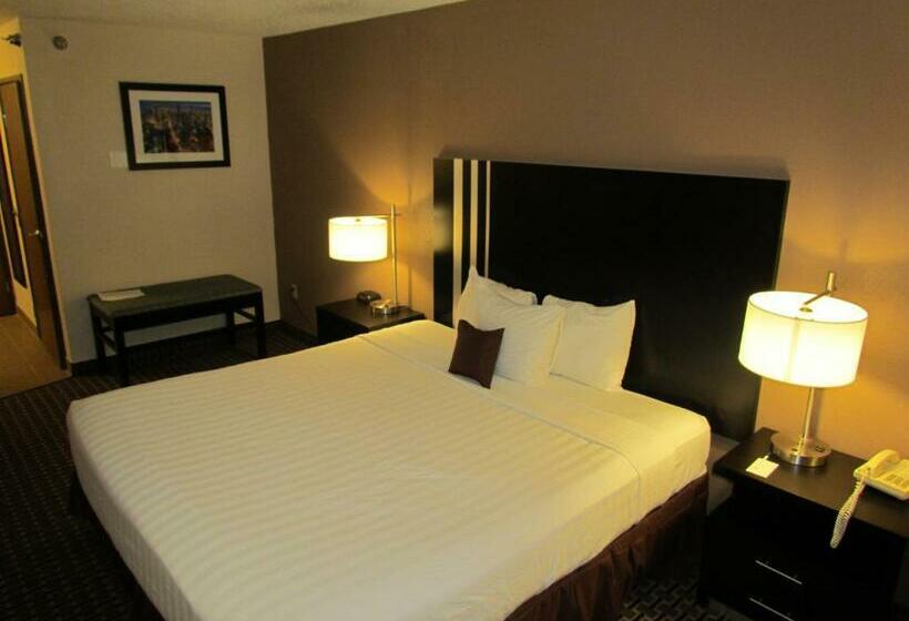 带大床的标准间, Ramada By Wyndham Glendale Heights/lombard
