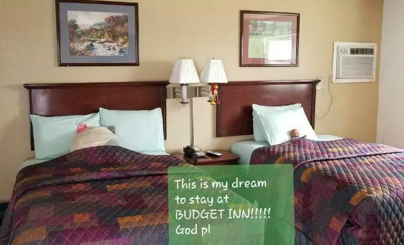２ダブルベッドのスタンダードルーム, Budget Inn Hamilton