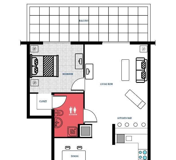 جناح سرير كينج, Nuvo Suites Hotel   Miami Doral