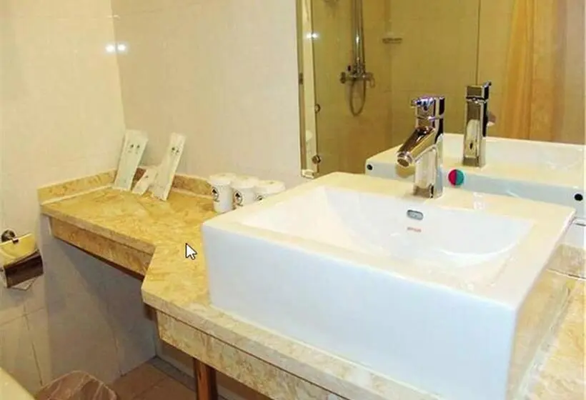 Deluxe Kolmen Hengen Huone, Greentree Inn Tianjin Xiqin Development District Dasi Meijiang Exhibition Center