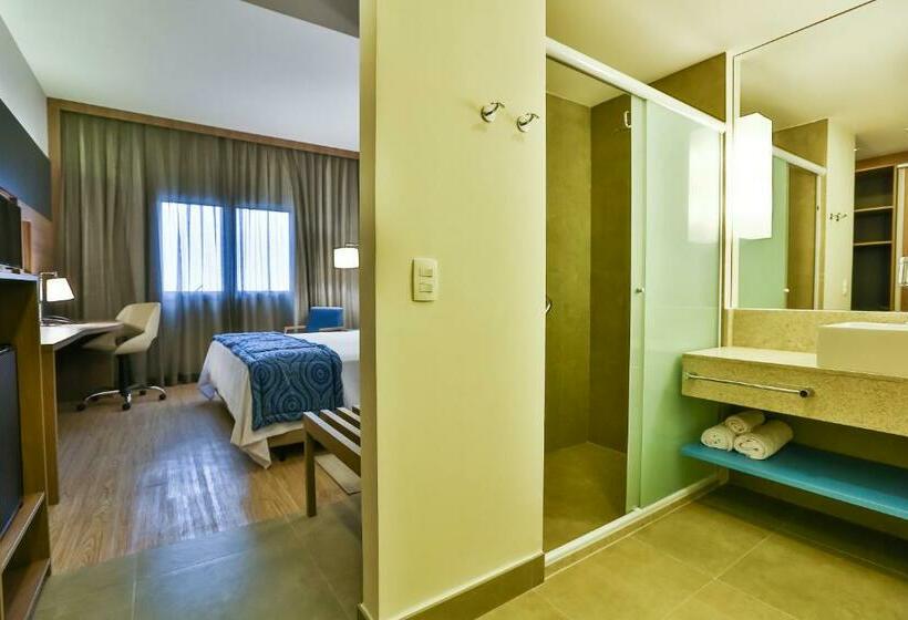 디럭스 룸 킹사이즈 침대, Hilton Garden Inn Santo Andre