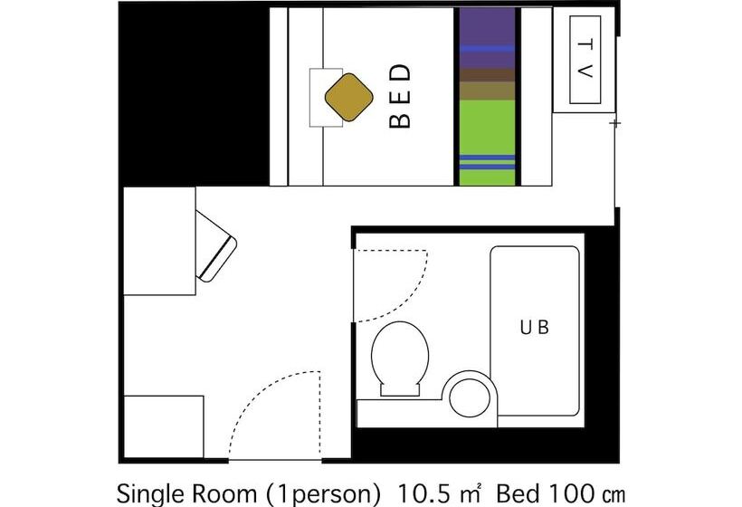 חדר אקונומי יחיד, Areaone Nobeoka