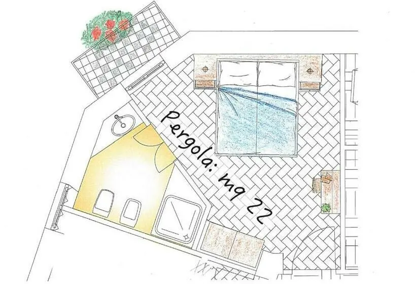 اتاق استاندارد با بالکن, Porta Ronca   B&b, Suites & Apts