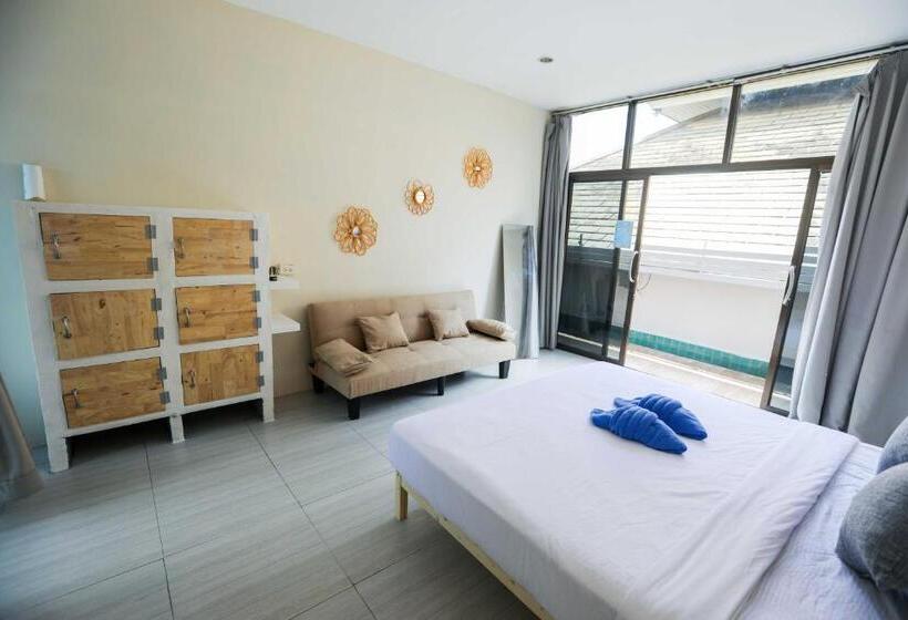 Pokój Deluxe z Balkonem, Phangan Arena Hostel