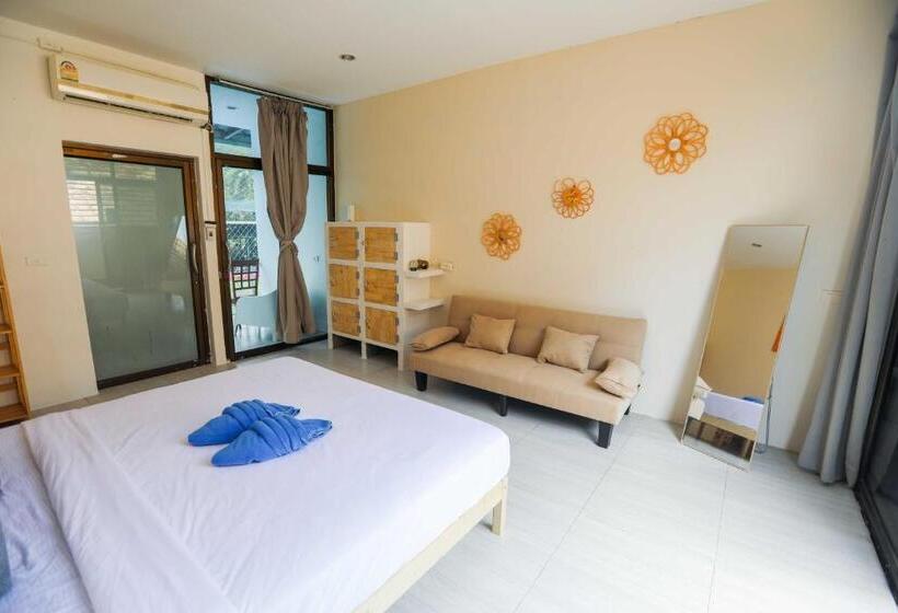 Pokój Deluxe z Balkonem, Phangan Arena Hostel