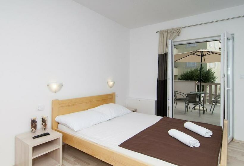 اتاق لوکس با بالکن و چشم‌انداز دریا, Villa Juraj