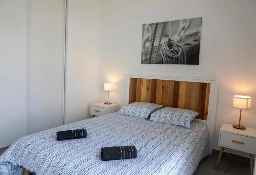 Deluxe-huoneisto 1 Makuuhuone, My Hôtel Résidences   Port Leucate