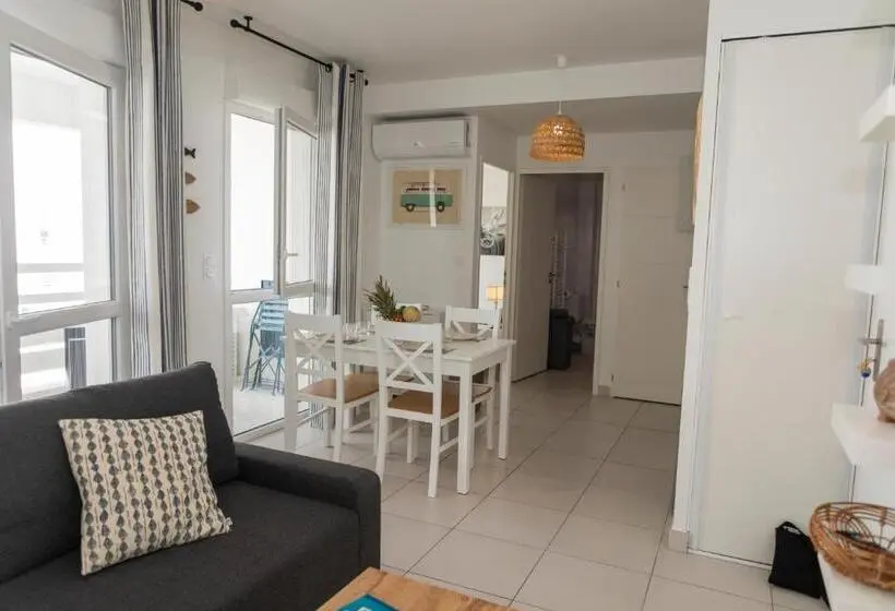 Huoneisto 1 Makuuhuone Puutarhanäkymä, My Hôtel Résidences   Port Leucate