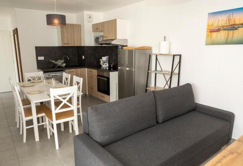 Апартаменты 2 спальни Вид на Сад, My Hôtel Résidences Port Leucate