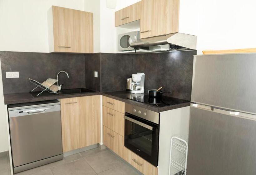 Апартаменты 2 спальни Вид на Сад, My Hôtel Résidences Port Leucate