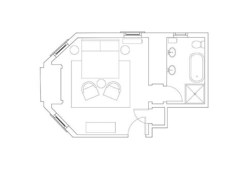 带大床的标准间, Blind Tiger Asheville