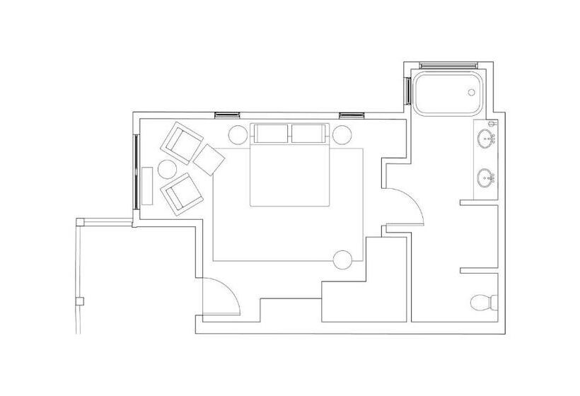 带大床的标准间, Blind Tiger Asheville