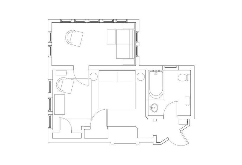 带大床的标准间, Blind Tiger Asheville