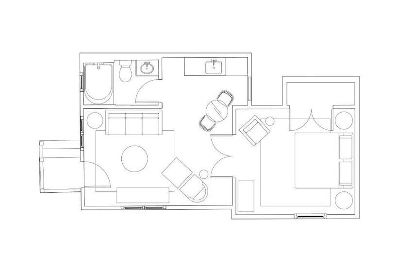 带大床的标准间, Blind Tiger Asheville