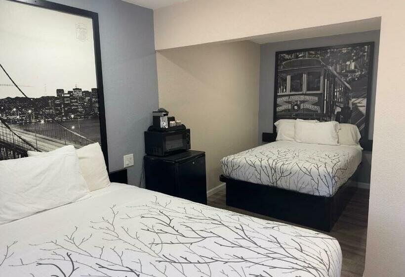 2ダブルベッドのスタンダードルーム, Western Village Inn Newly Renovated