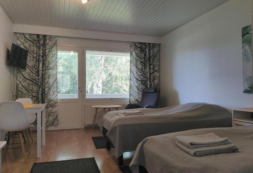 חדר סטנדרט עם מרפסת, Ravintola & Motelli Savon Sydän