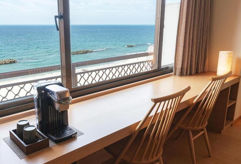 חדר סטנדרט לארבעה נוף לים, 竹屋ホテル