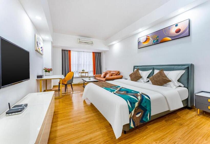 수피리어 룸, Bene International Hotel Zhujiang New Town Us Consulate General Guangzhou Branch Free Shuttle Bus