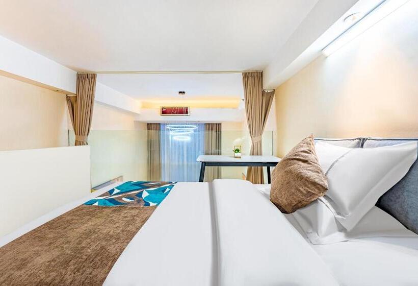 듀플렉스 스위트, Bene International Hotel Zhujiang New Town Us Consulate General Guangzhou Branch Free Shuttle Bus