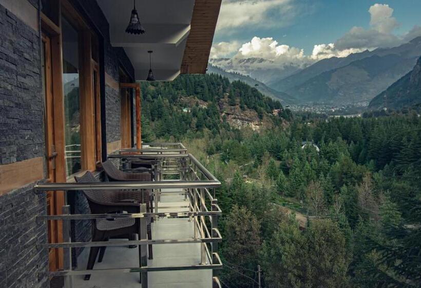 اتاق لوکس با بالکن, The Forest Pinnacle Hostel And Café, Old Manali