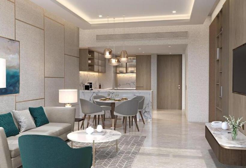 带城市景观带一个卧室的公寓, Intercontinental Residences Dubai Business Bay, An Ihg