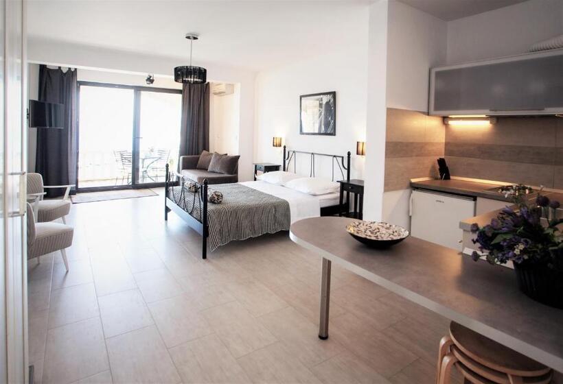 带海景的标准工作室, Apartments And Rooms Hope