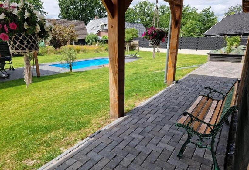 חדר סטנדרט נוף לבריכה, B&b Hartje Exloo