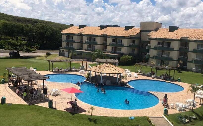 带1个卧室带泳池的公寓, Village Das águas Bloco B Apt 106