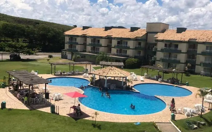 プールの見える１ベッドルームアパートメント, Village Das águas Bloco B Apt 106