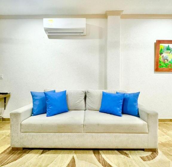 バルコニー付2ベッドルームアパートメント, Espectaculares Cabañas Y Habitaciones Frente Al Mar