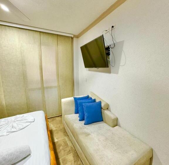 バルコニー付2ベッドルームアパートメント, Espectaculares Cabañas Y Habitaciones Frente Al Mar