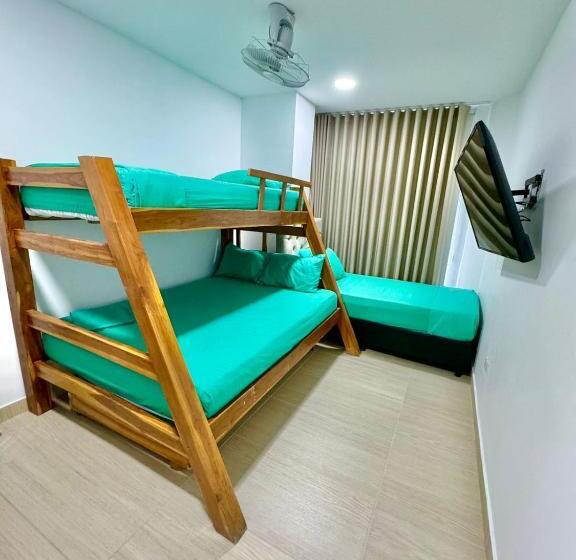 ファミリールーム, Espectaculares Cabañas Y Habitaciones Frente Al Mar