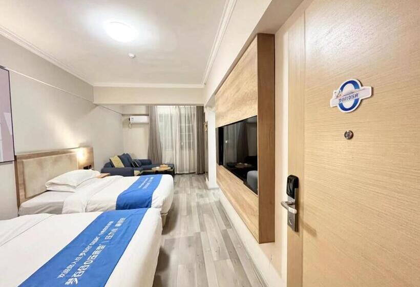 豪华房间, Yilong Yitang Hotel Kunming Railway Station Joy City Center