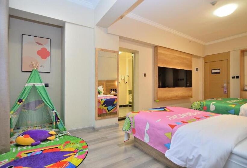 豪华家庭房间, Yilong Yitang Hotel Kunming Railway Station Joy City Center