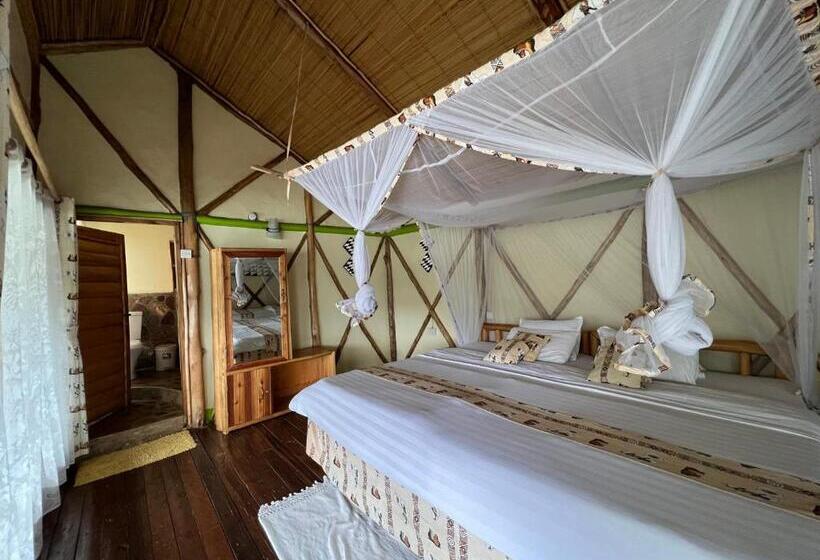 اتاق استاندارد با تخت بزرگ, Lake Bunyonyi Rock Resort