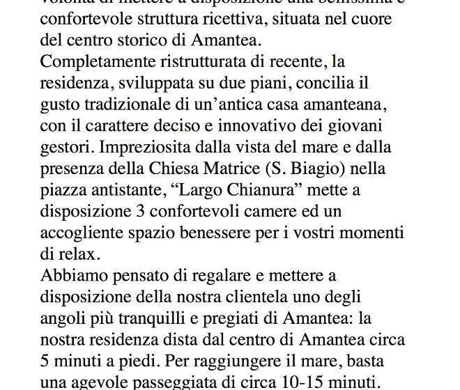 غرفة قياسية رباعية, Largo Chianura