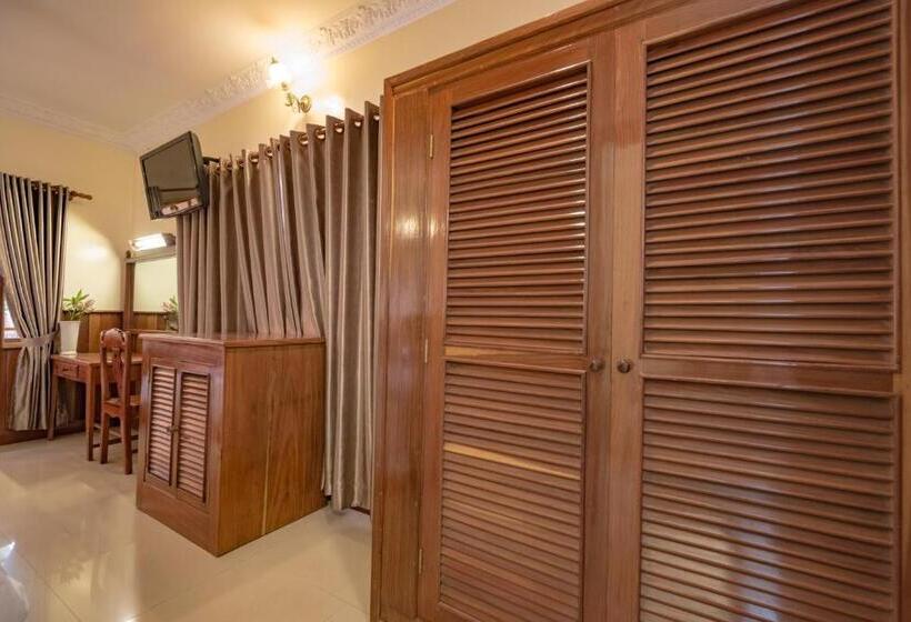 キングサイズベッドのデラックスルーム, The Siem Reap Chilled Backpacker