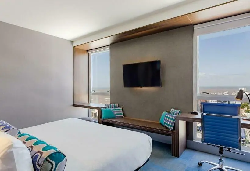 キングサイズベッドのスタンダードルーム, Aloft Montevideo Hotel Marriott International