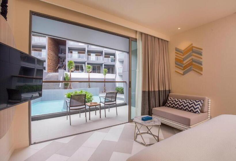 스탠다드 룸 풀장 전망, The Sis Kata Resort   Adult Only