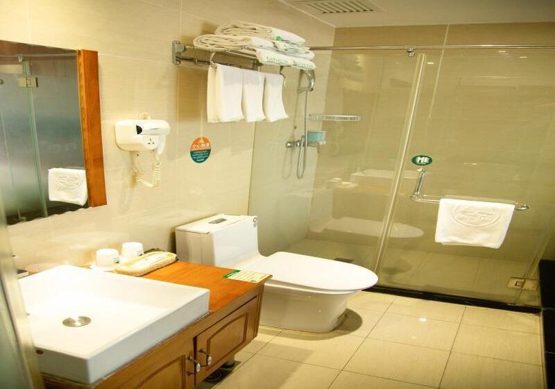 带大床的标准间, Greentree Inn Tianjin Ji County South Yuyang Road Gulou Square Express