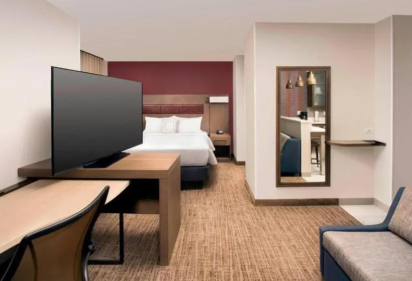 キングサイドベッドのスタンダードワンルーム, Residence Inn By Marriott Baltimore Owings Mills
