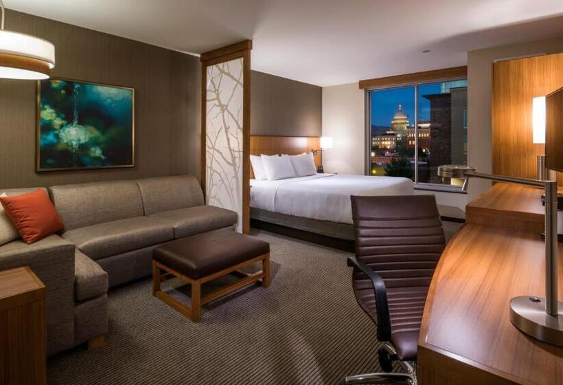 带大床的标准间, Hyatt Place Boise/downtown