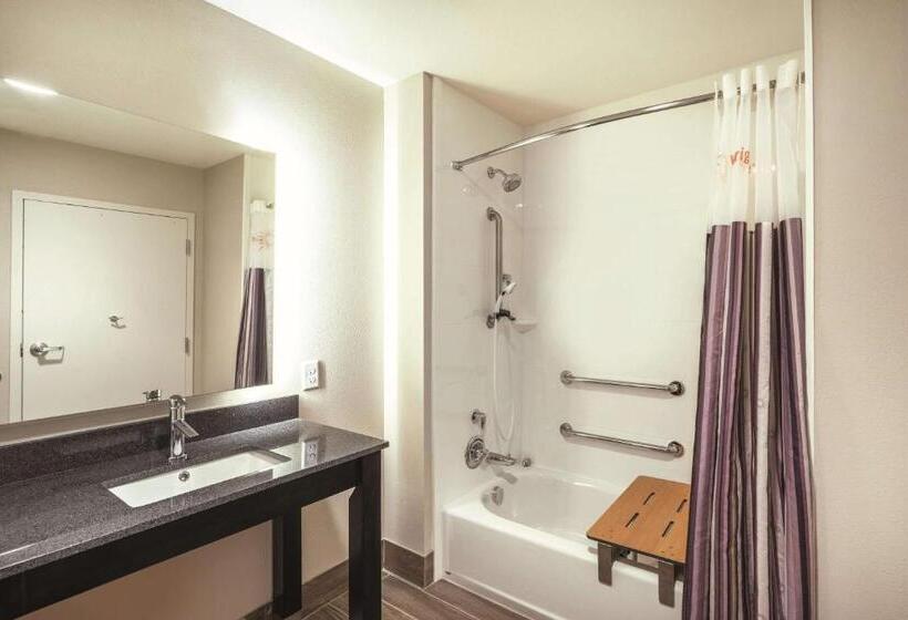 适合残疾人士使用的带超级大床的标准间, La Quinta Inn & Suites By Wyndham Memphis Downtown