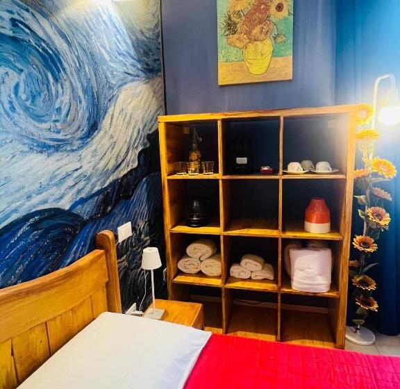 اتاق استاندارد سه تخته با چشم‌انداز باغ, B&b Rifugio Degli Artisti   Themed Rooms