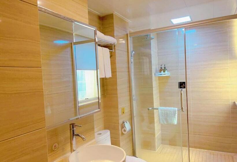 Delüks Oda, Poltton International Apartment City Center Wanda Plaza Branch