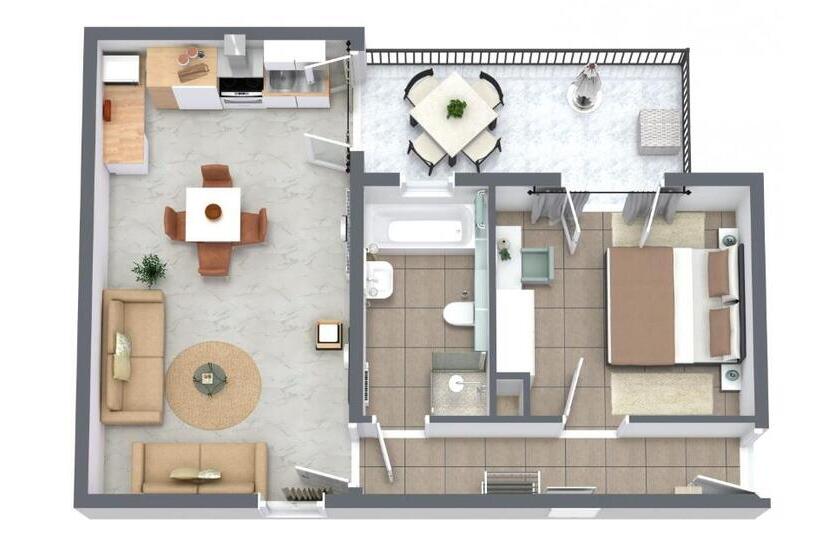 Апартаменты 1 Спальня Вид на Сад, Pension Memory Ferienapartments & Zimmer In Der Rhön