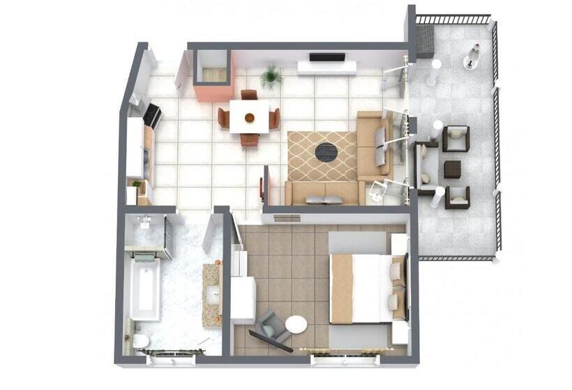 Апартаменты 1 Спальня с Балконом, Pension Memory Ferienapartments & Zimmer In Der Rhön