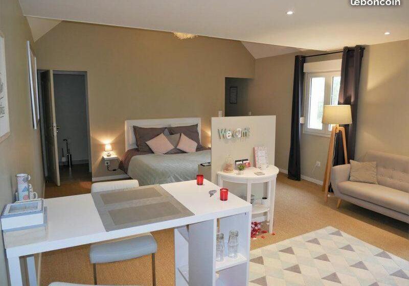 디럭스 스위트 킹 침대, Magnifique Suite Avec Jacuzzi Privatif