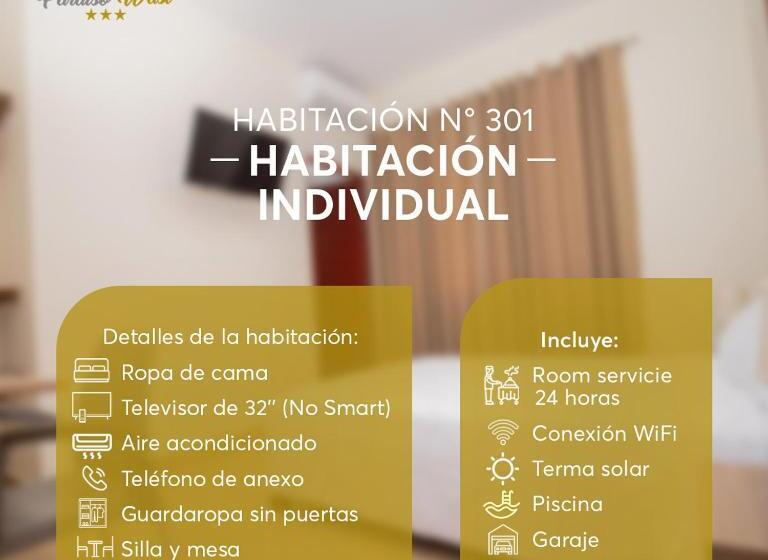 اتاق استاندارد یک نفره, Paraiso Wasi